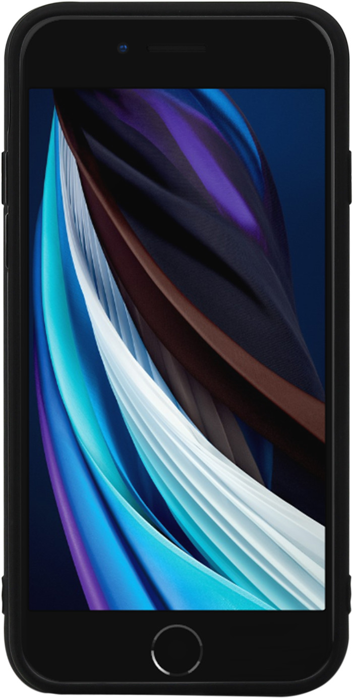 BlueBuilt Soft Case Apple iPhone SE 2022/SE 2020/8/7 Back Cover Black front