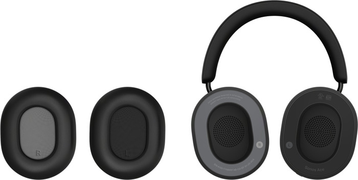 Sonos Ace Ohrpolster Schwarz vorne