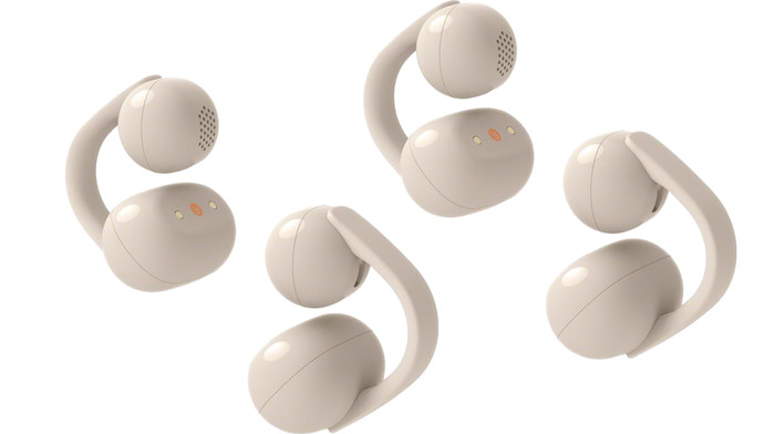 Sony LinkBuds Clip Beige Doppelpack Main Image