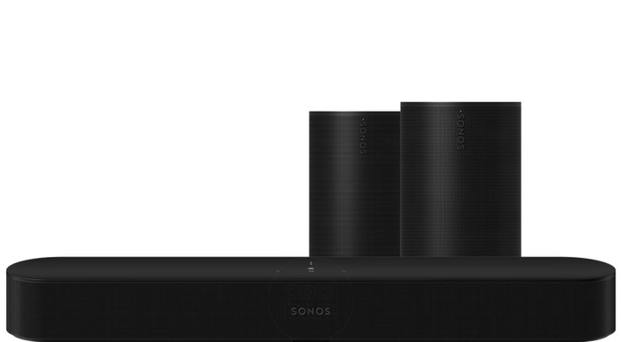 Sonos Beam Gen2 Schwarz + Era 100 SL Doppelpack Schwarz Main Image