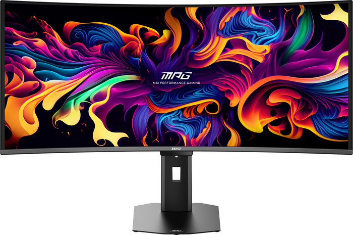 MSI MPG 341CQRDE X36 QD-OLED Curved vorne