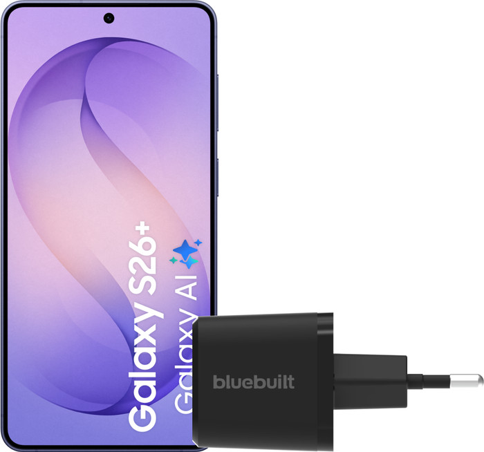 Samsung Galaxy S26 Plus 256GB Dunkelblau 5G + BlueBuilt Ladegerät 45 Watt Schwarz Main Image
