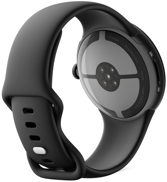 Google Pixel Watch 5 Black 45mm back