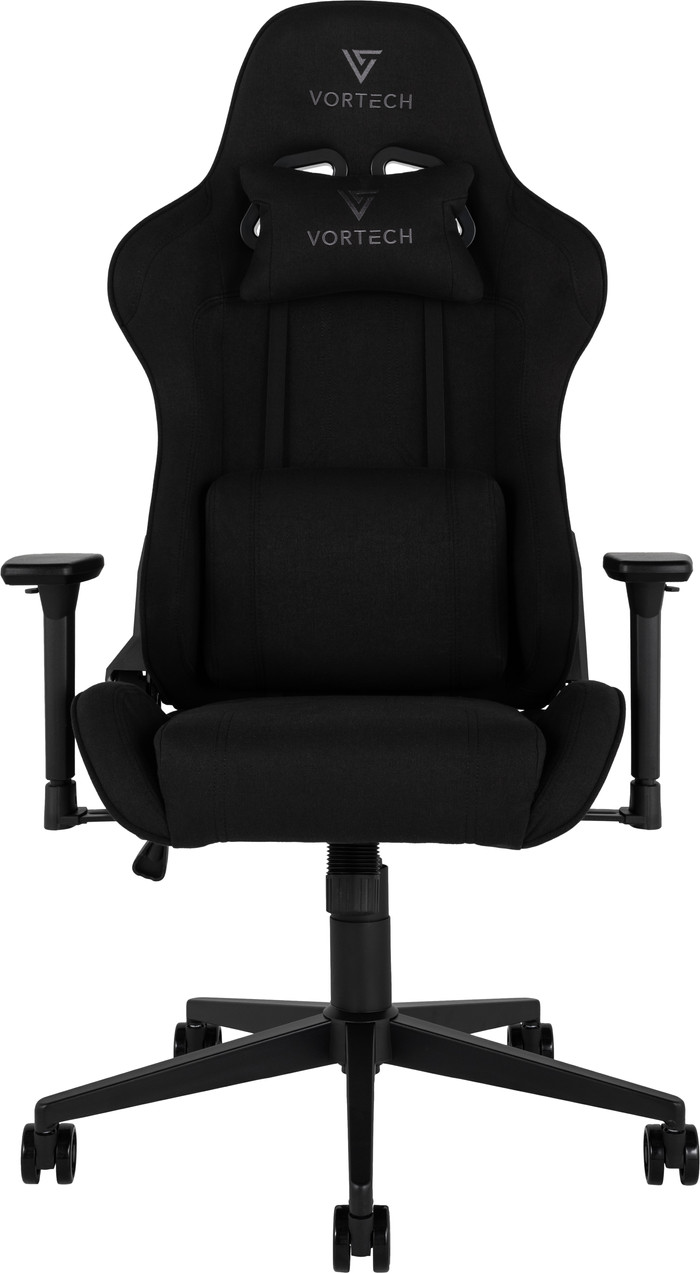 Vortech Essential Gaming-Stuhl Schwarz vorne
