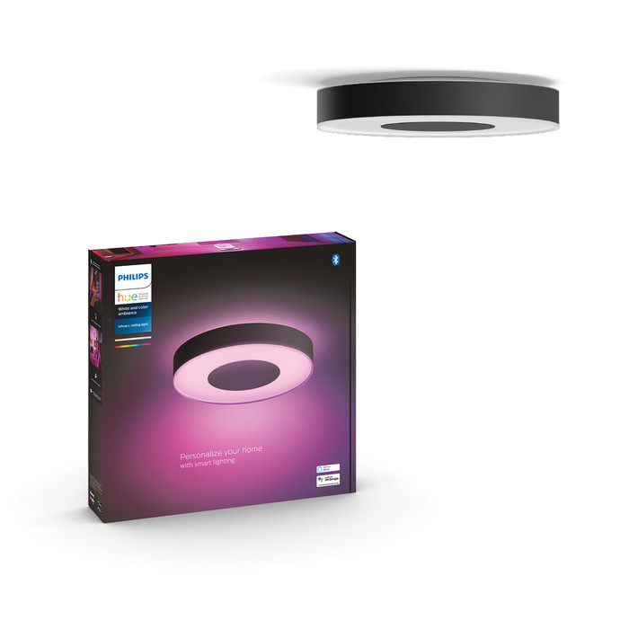 Philips Hue Infuse L Deckenleuchte White & Color Schwarz + Dimmer null
