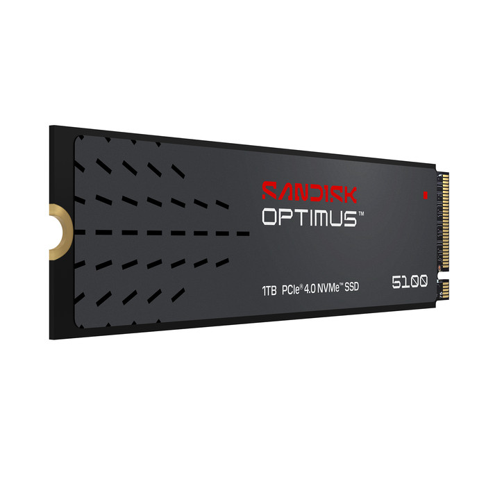 SANDISK Optimus 5100 1TB NVMe SSD rechte seite
