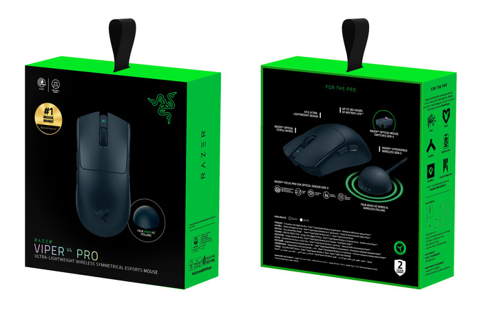 Razer Viper V4 Pro Wireless Gaming Mouse Black packaging