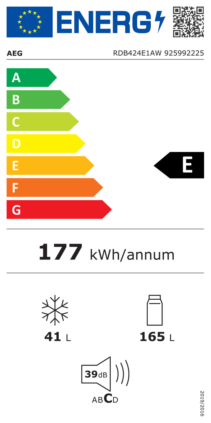 AEG RDB424E1AW energielabel