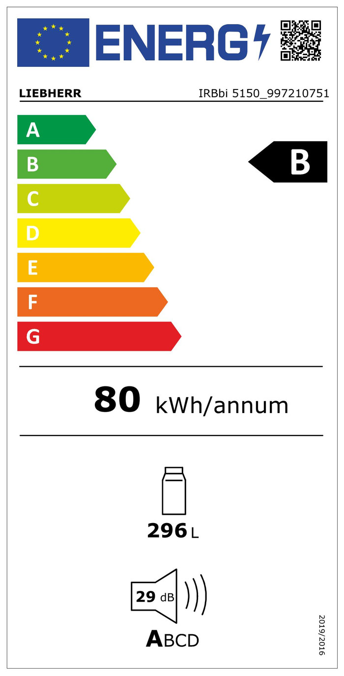 Liebherr IRBbi 5150-20 energielabel