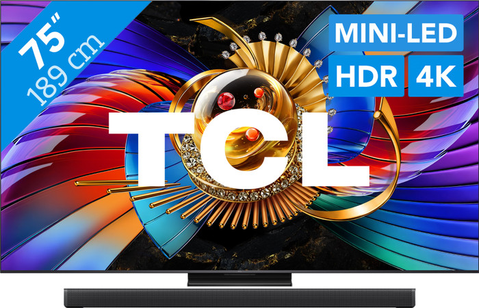 TCL SQD Mini LED 75" 80L (2026) + TCL Q75K Main Image