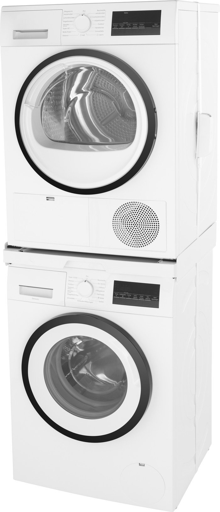 Premium BlueBuilt Universal-Zwischenbaurahmen für Waschmaschine und Trockner produkt in gebrauch