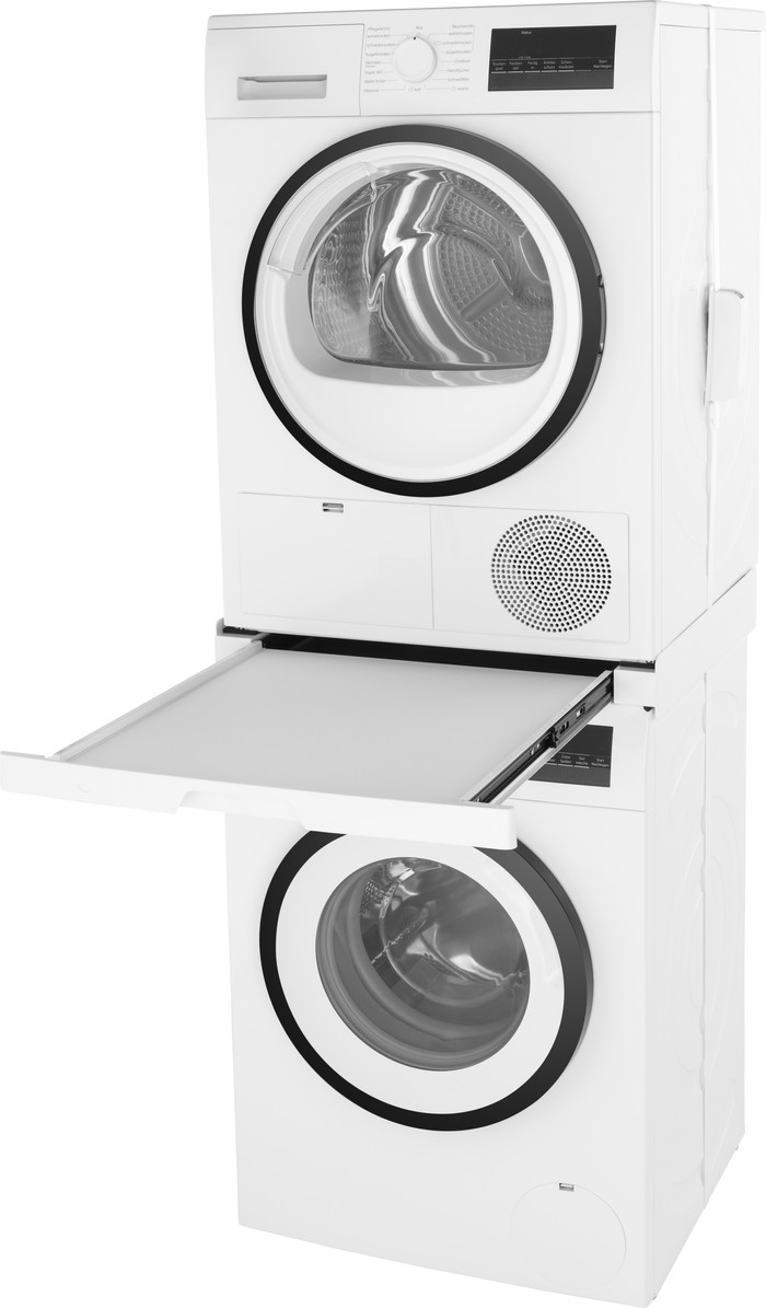 Premium BlueBuilt Universal-Zwischenbaurahmen für Waschmaschine und Trockner produkt in gebrauch