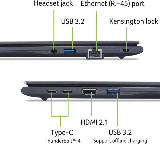 Acer TravelMate P4 16 TMP416-54-TCO-5457 QWERTY visual supplier