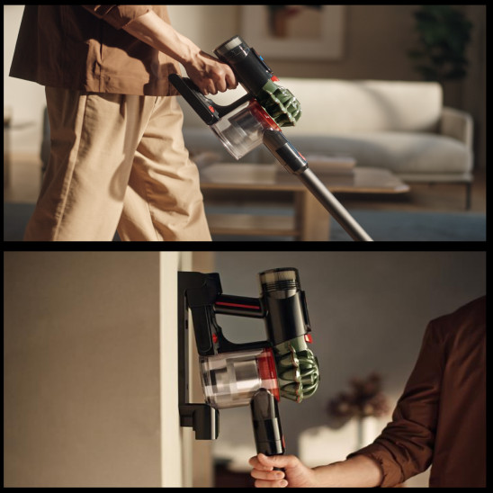 Dyson V8 Cyclone Fluffy product in use