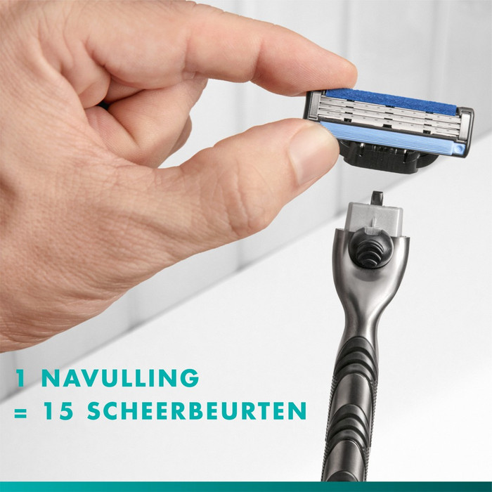 Gillette Mach3 + 3 Ersatzklingen visueller lieferant