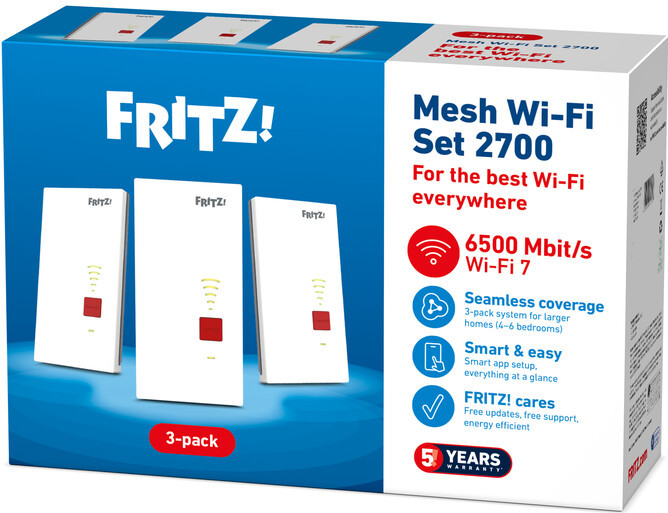 FRITZ!Mesh Set 2700 3er-Pack verpackung