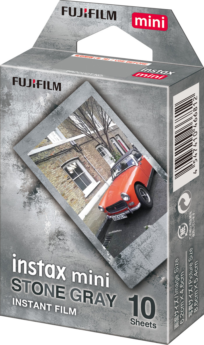 Fujifilm instax mini Film Stone Gray (10 sheets) packaging