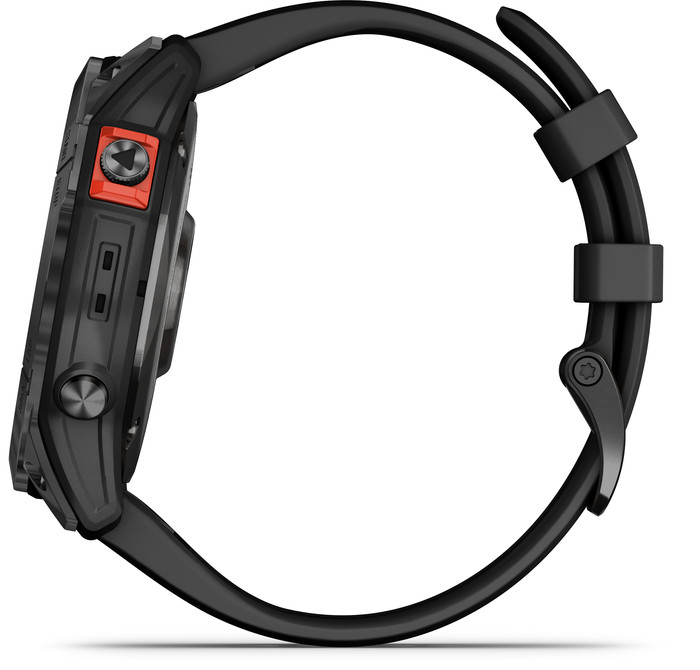 Garmin Fenix 7X Solar Schwarz 51 mm linke seite