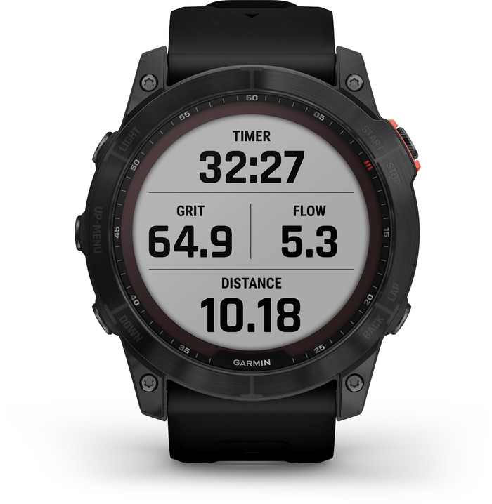 Garmin Fenix 7X Solar Schwarz 51 mm vorne