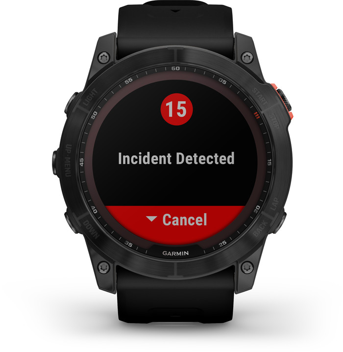 Garmin Fenix 7X Solar Schwarz 51 mm vorne