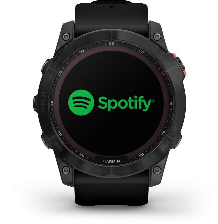 Garmin Fenix 7X Solar Schwarz 51 mm vorne