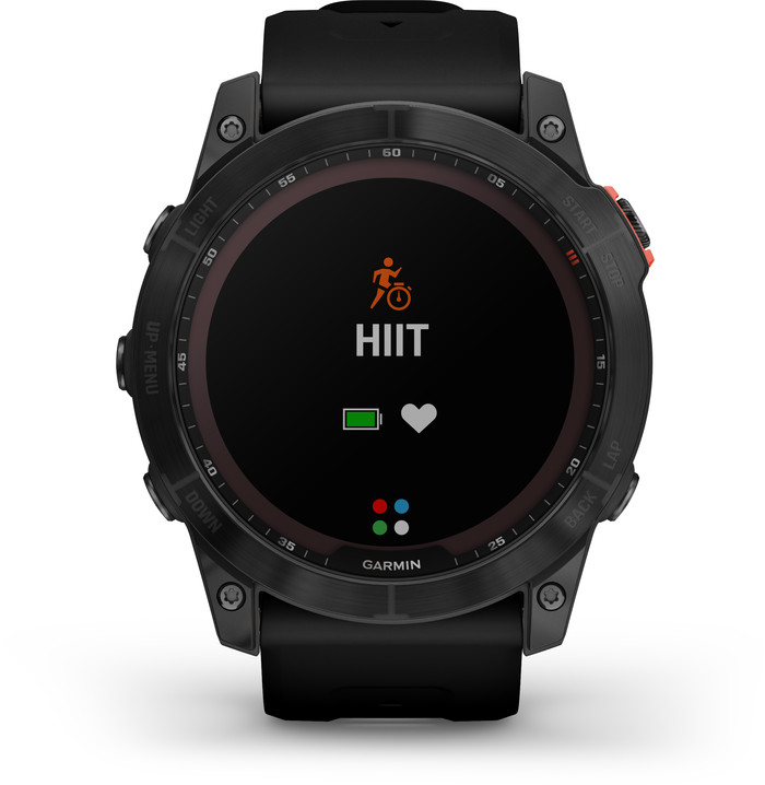 Garmin Fenix 7X Solar Schwarz 51 mm vorne