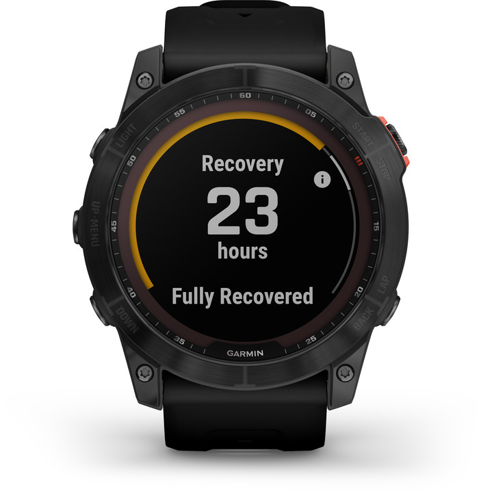 Garmin Fenix 7X Solar Schwarz 51 mm vorne