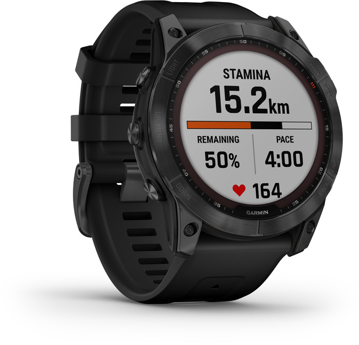 Garmin Fenix 7X Solar Schwarz 51 mm linke seite