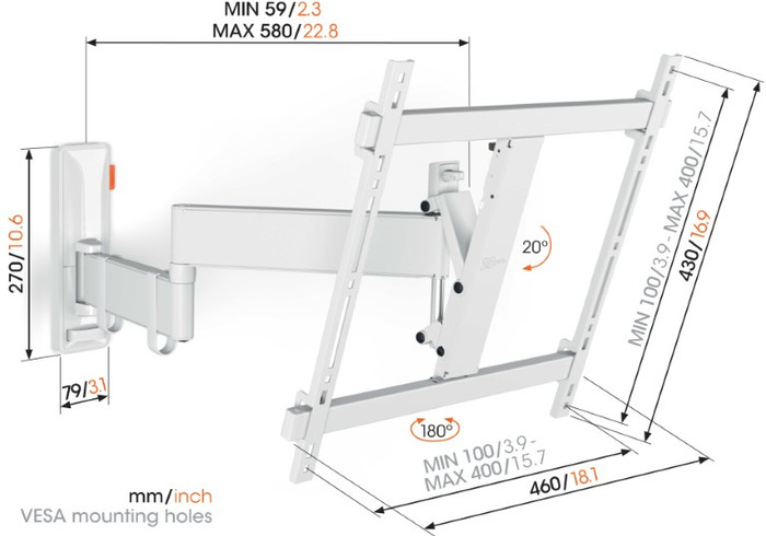 Vogel's Comfort 3445 White null