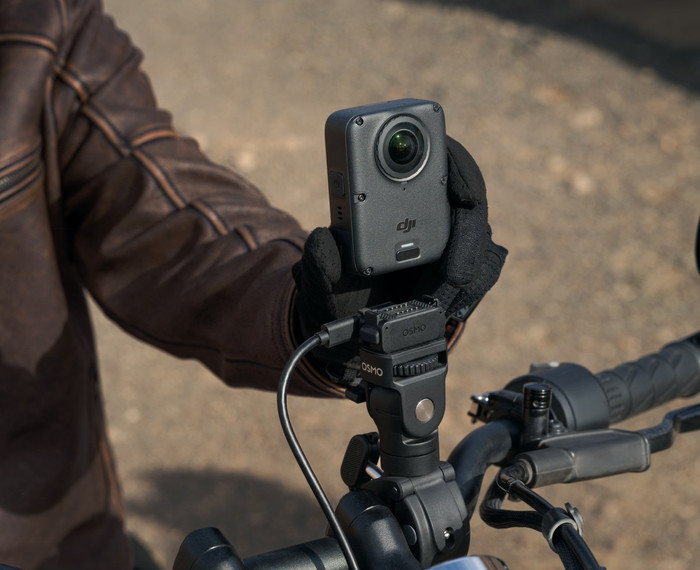 DJI Osmo 360 II Limitless Riding Combo product in use