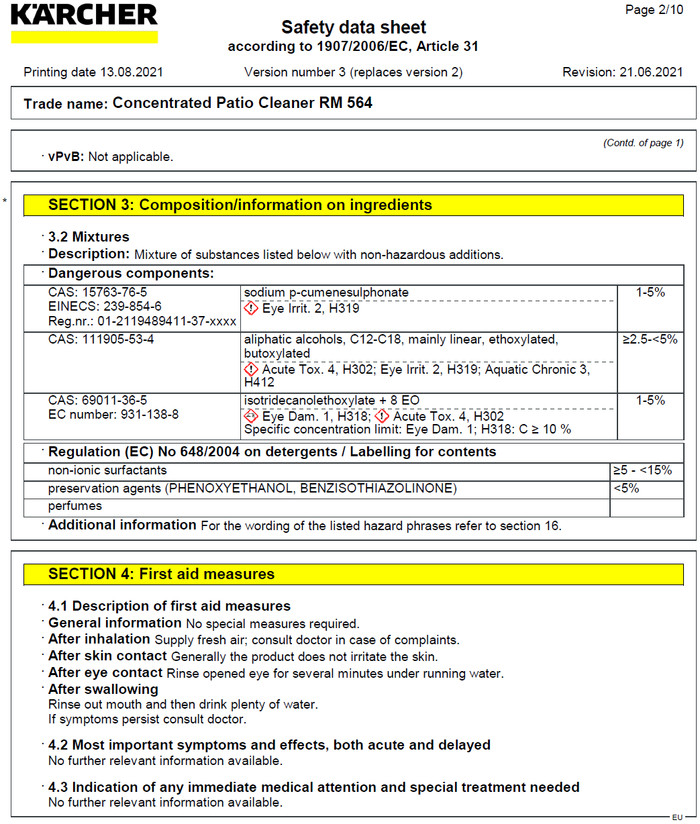 Kärcher Patio & Deck Cleaner-Konzentrat visueller lieferant