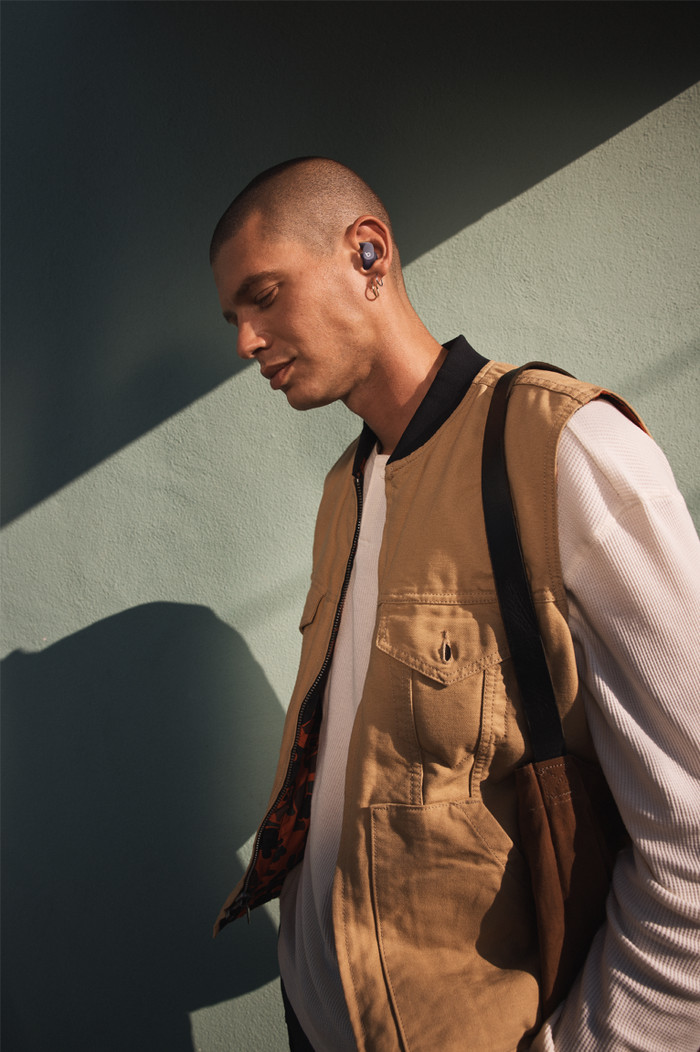 Beats Fit Pro Gray product in use