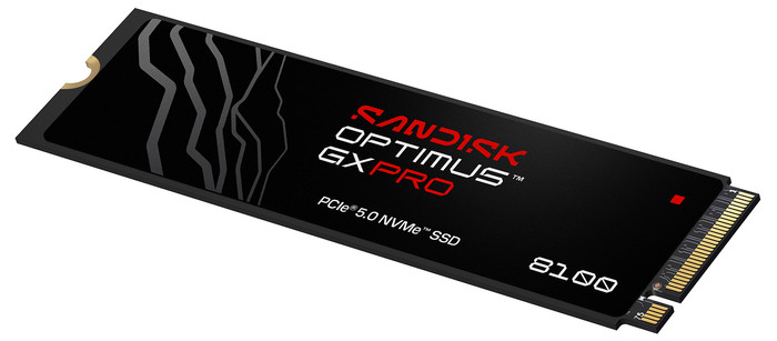 SANDISK Optimus GX PRO 8100 8TB PCIe 5.0 NVMe SSD vorne