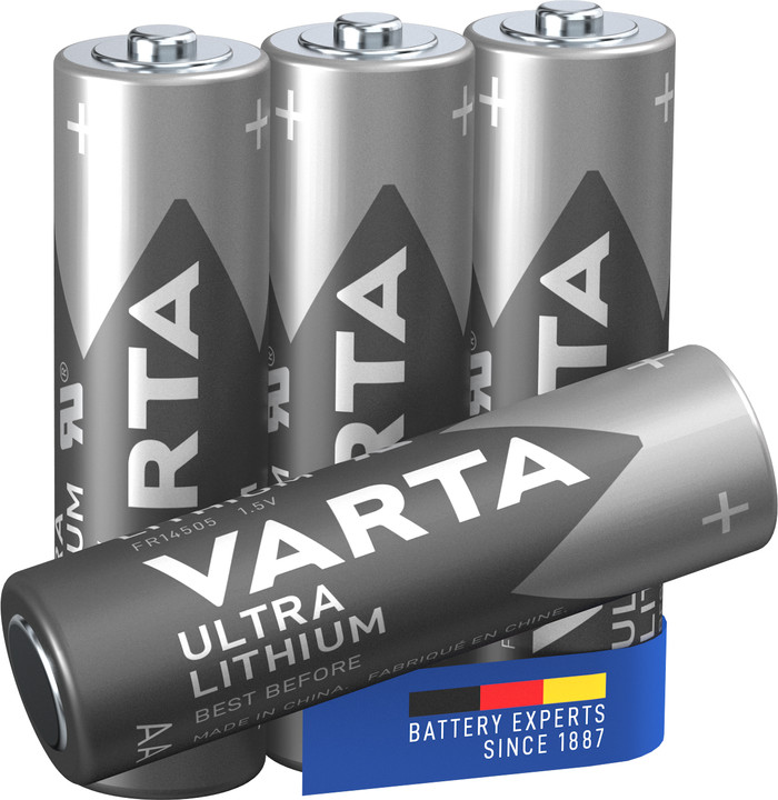 VARTA Ultra Lithium AA Blister 4 Units front