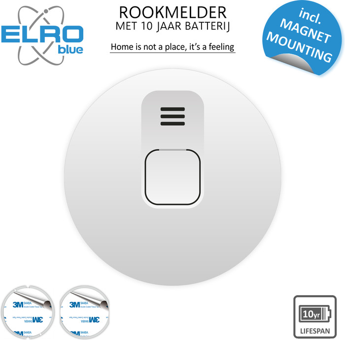 ELRO Blue Line CBFS25 Rauchmelder 4er-Pack (10 Jahre) null