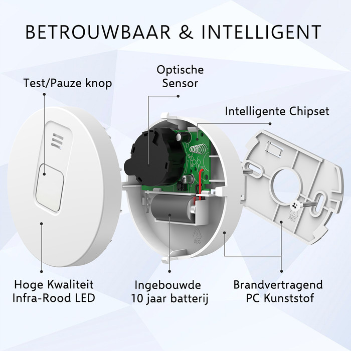 ELRO Blue Line CBFS25 Rauchmelder 4er-Pack (10 Jahre) null