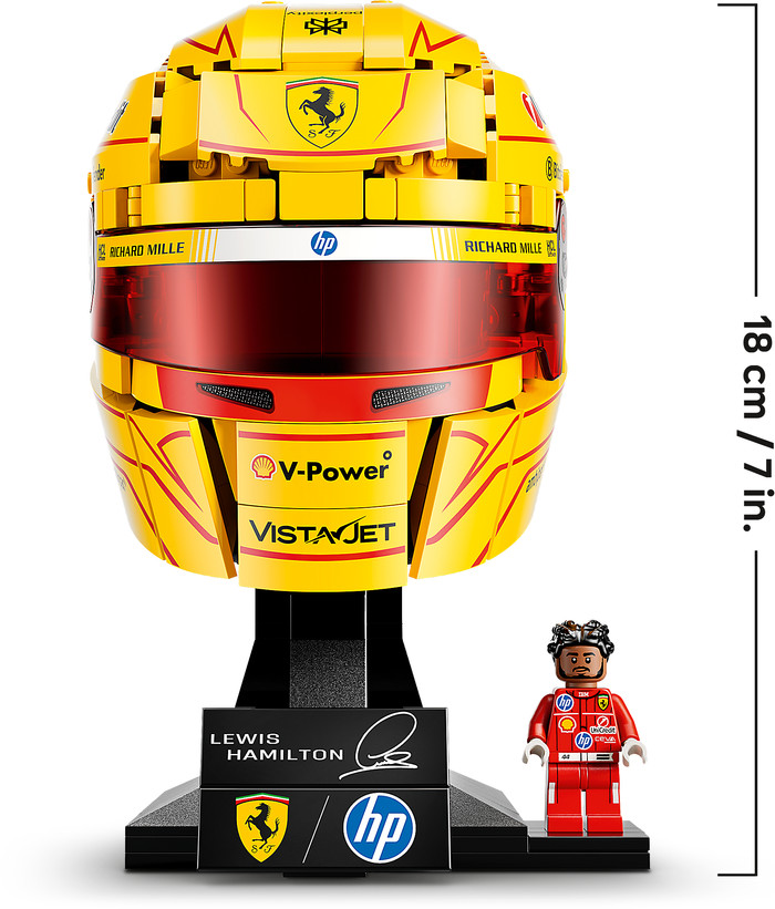 LEGO Editions Scuderia Ferrari HP Lewis Hamilton Helm 43022 vorne
