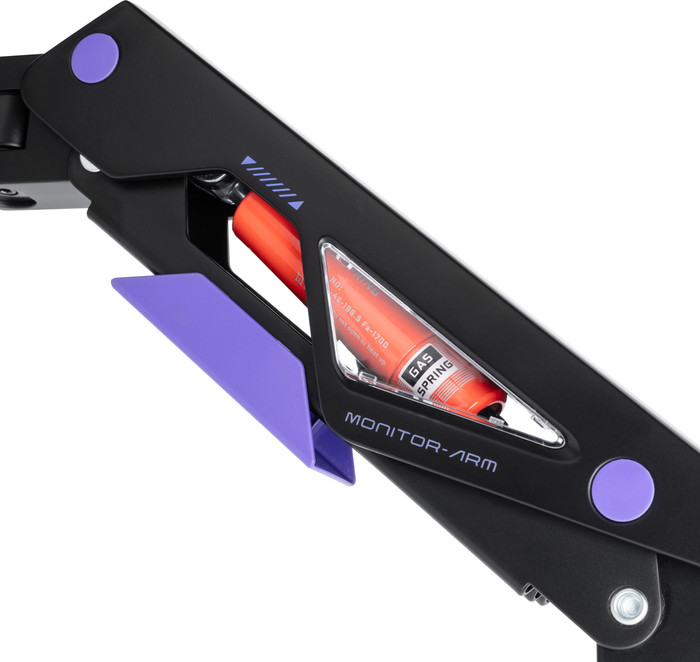 Vortech Monitorhalterung mit Gasfeder detail