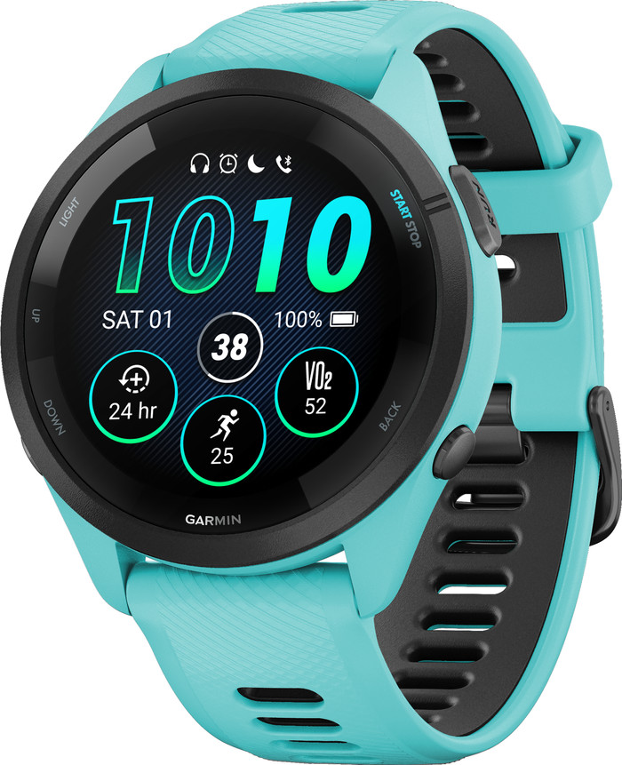 Garmin Forerunner 265 Blue right side