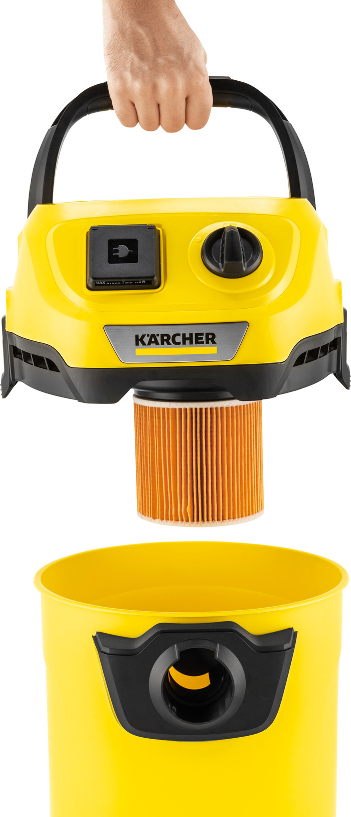 Kärcher KFI 3310 Filter for WD 2 Plus and WD 3 product in use