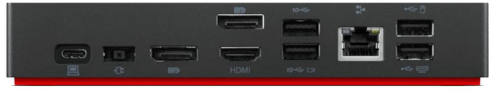 Lenovo Thinkpad USB-C Dock rückseite