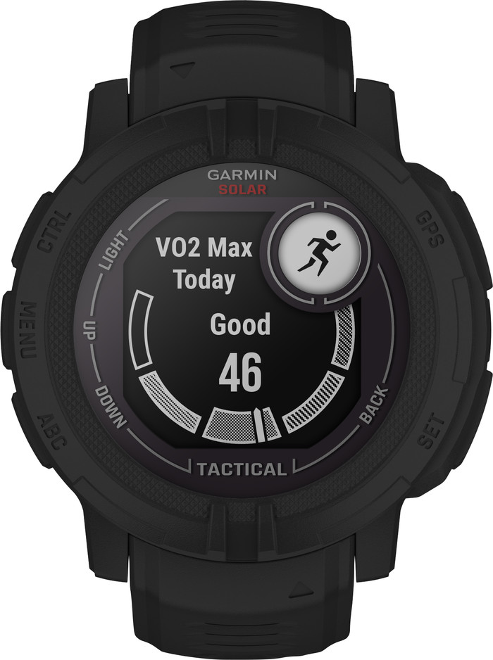 Garmin Instinct 2 Solar Tactical Edition Schwarz vorne