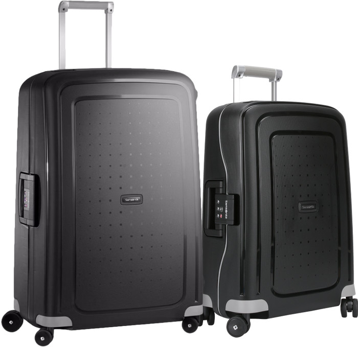 Kofferset Samsonite S'cure Spinner 75 + 55 cm Black Main Image