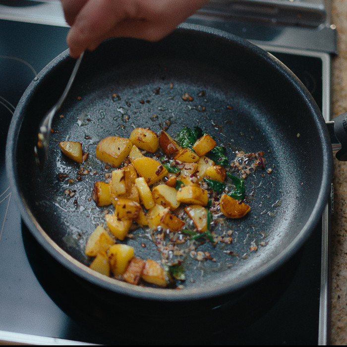 Fissler Adamant Premium Bratpfanne 28 cm produkt in gebrauch