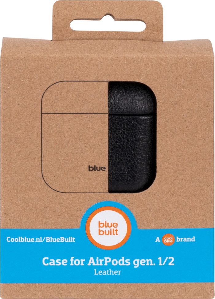 BlueBuilt Cover for AirPods Gen 1/2 Leather Black null