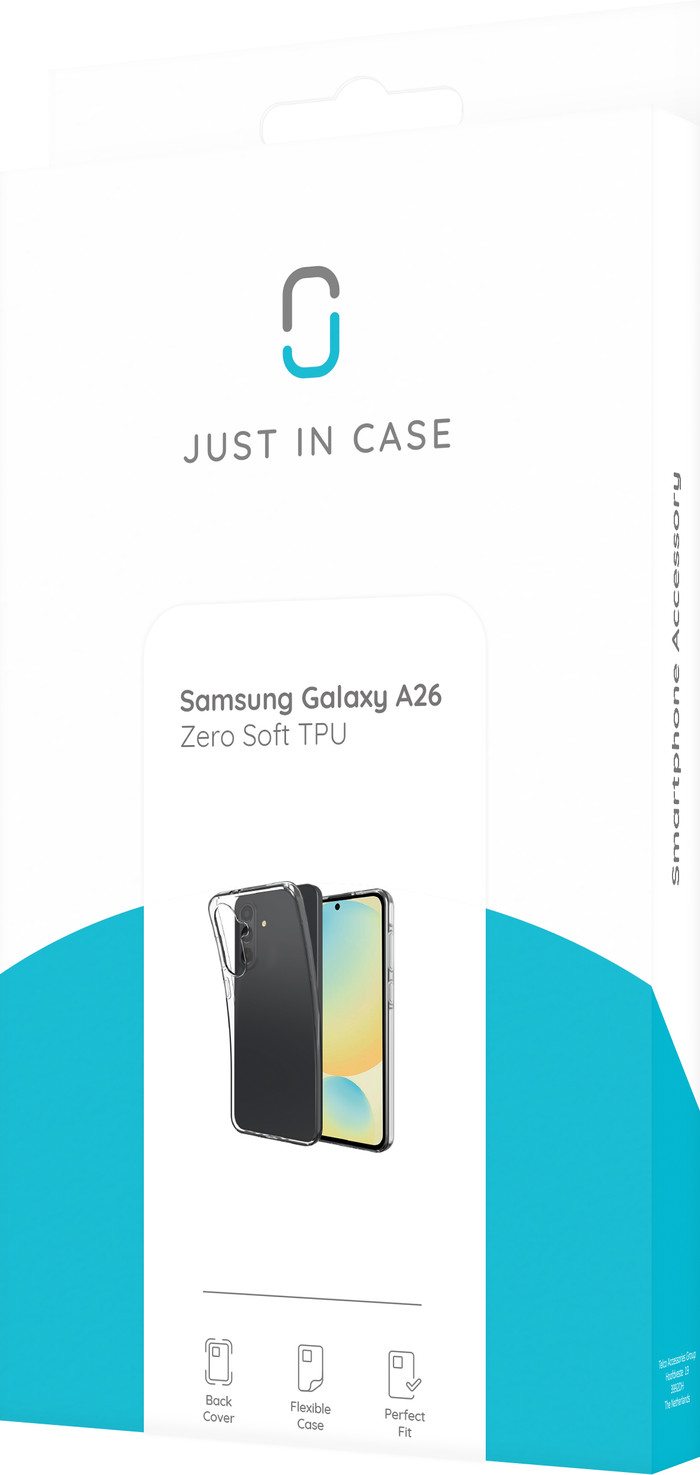 Just in Case Soft Design Samsung Galaxy A26 Back Cover Transparent packaging
