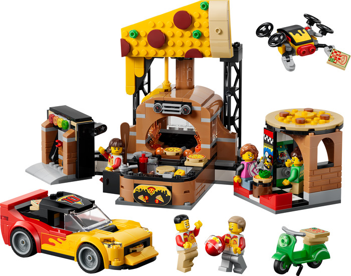 LEGO City Pizza-Liefererlebnis mit Fahrzeugen 60496 Main Image