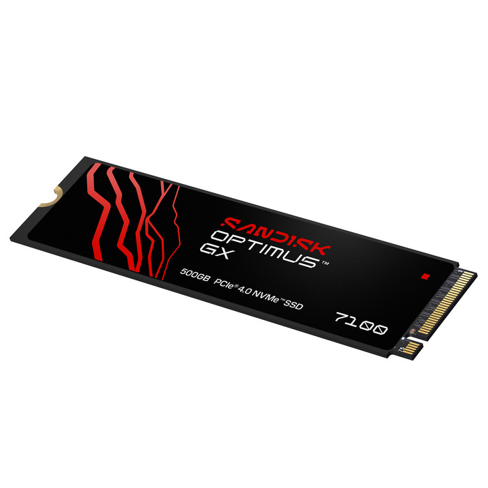 SANDISK Optimus GX 7100 500GB NVMe-SSD vorne