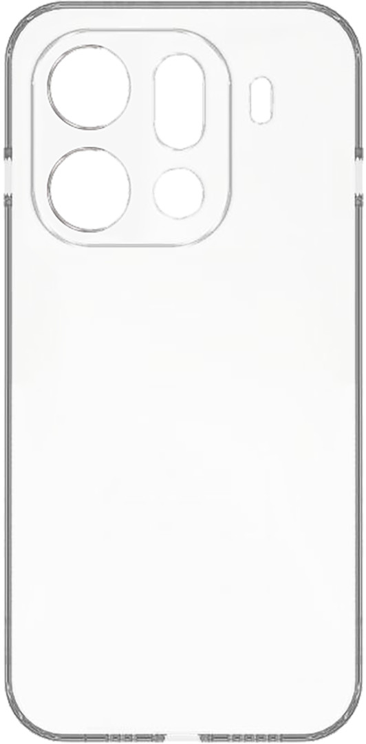 Just in Case Soft Design OPPO Find X9 Pro Back Cover Transparent back