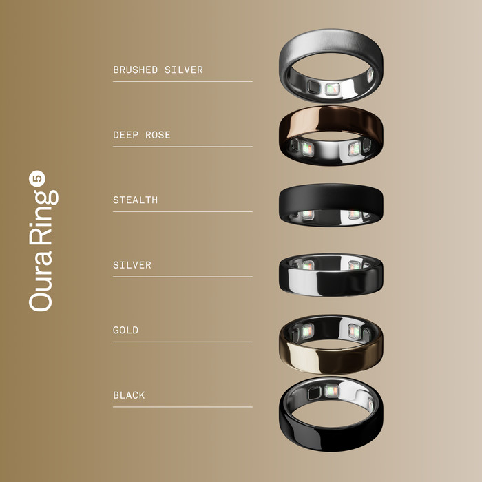 Oura Ring 5 Größe 7 Gold visueller lieferant